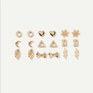 Pack of 9 Pairs of Earrings